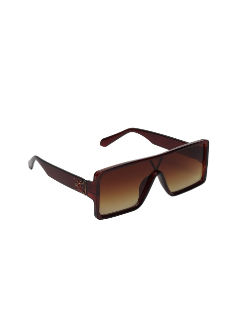 

Swiss Design Unisex Brown Lens & Brown Shield Sunglasses - SDSG-FAMER-07-Brown