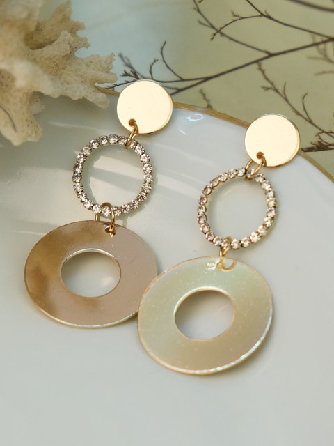 

Ayesha Gold-Toned Contemporary Drop Earrings