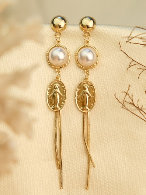 

Ayesha Gold-Toned Contemporary Drop Earrings