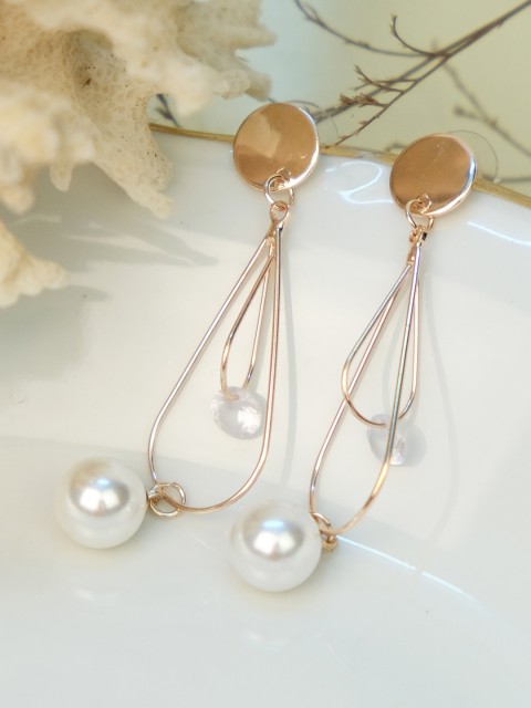 

Ayesha Gold-Toned Contemporary Drop Earrings