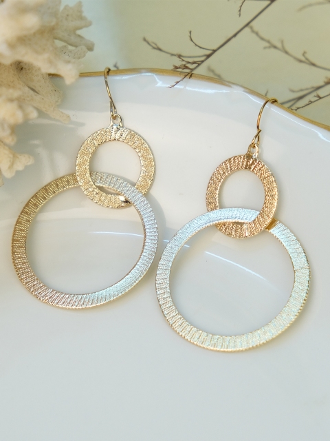 

Ayesha Gold-Toned Contemporary Drop Earrings