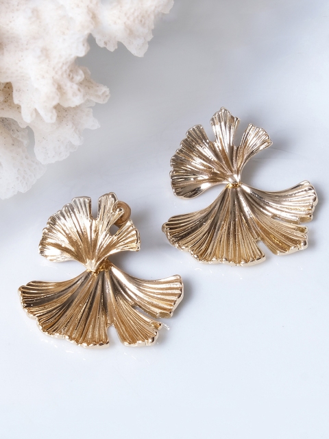 

Ayesha Gold-Toned Contemporary Studs Earrings