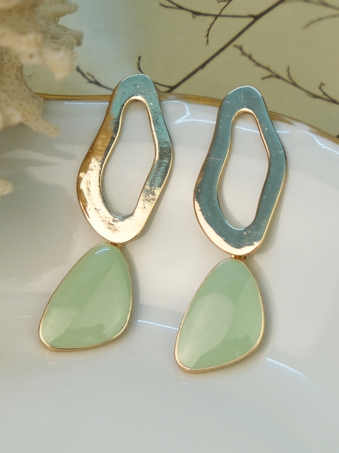 

Ayesha Gold-Toned Contemporary Drop Earrings