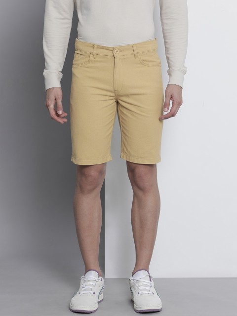 

The Indian Garage Co Men Beige Slim Fit Cargo Shorts