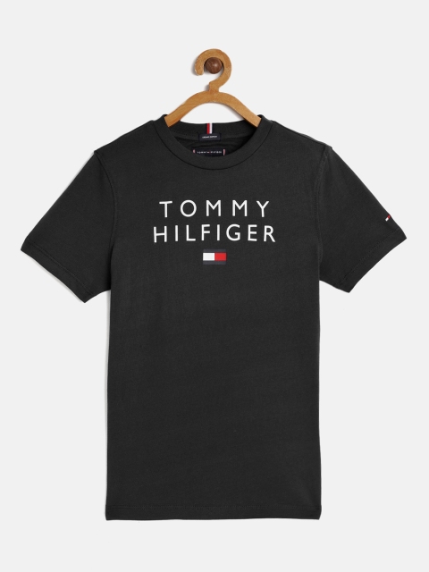 

Tommy Hilfiger Boys Black Printed Organic Cotton T-shirt