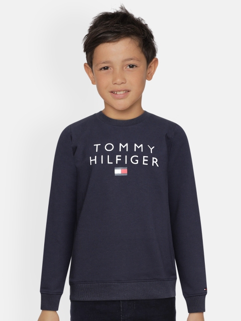 

Tommy Hilfiger Boys Navy Blue Printed Sweatshirt