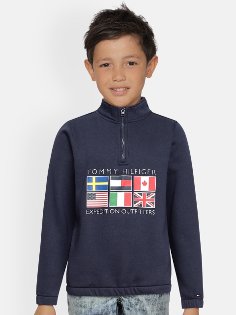 

Tommy Hilfiger Boys Navy Blue Printed Sweatshirt