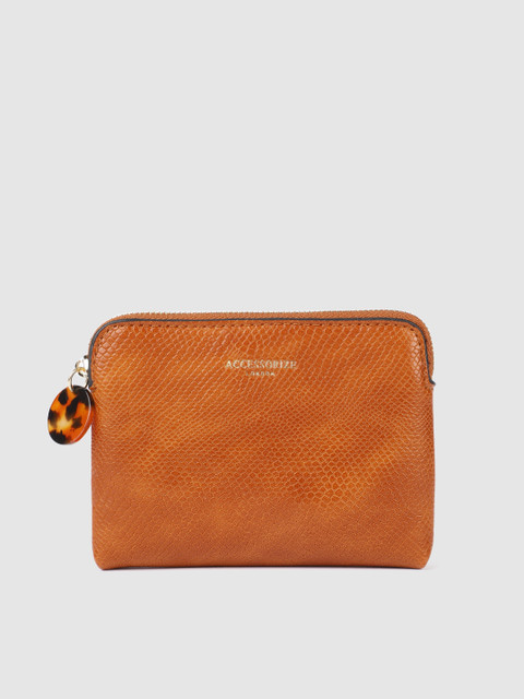 

Accessorize Women Tan Brown Solid Purse