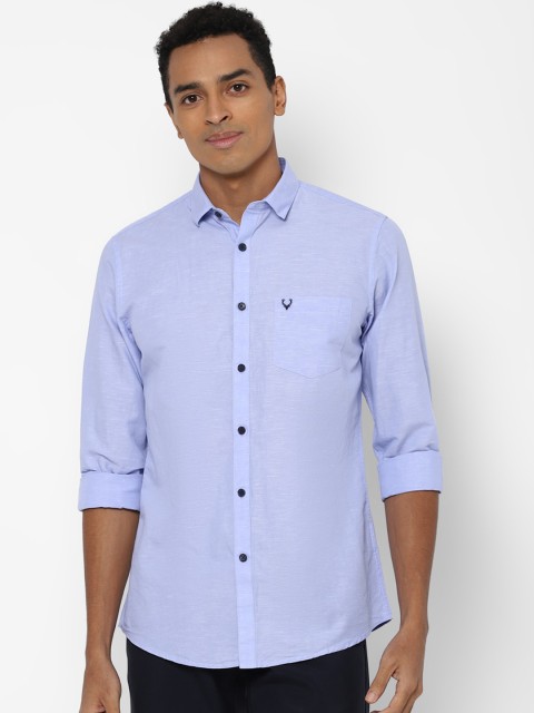 

Allen Solly Men Blue Slim Fit Opaque Casual Shirt