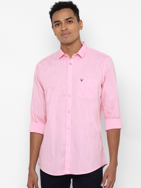 

Allen Solly Men Pink Slim Fit Opaque Casual Shirt