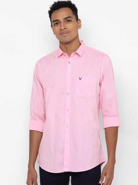 

Allen Solly Men Pink Slim Fit Opaque Casual Shirt