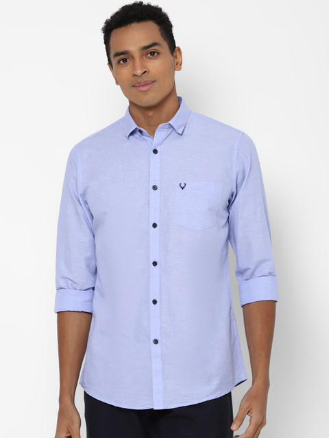 

Allen Solly Men Blue Slim Fit Opaque Casual Shirt