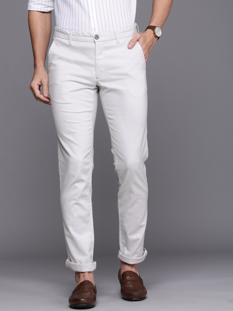 

Louis Philippe Sport Men White Slim Fit Chinos