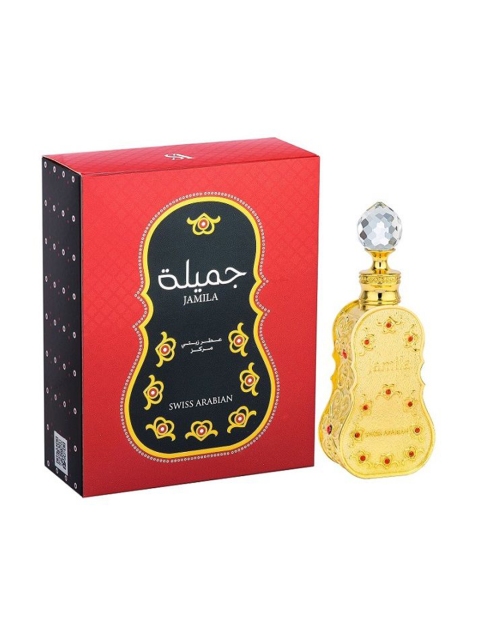 

SWISS ARABIAN Women Jamila 1013 Concentrated Perfume Oil 15ML, Red