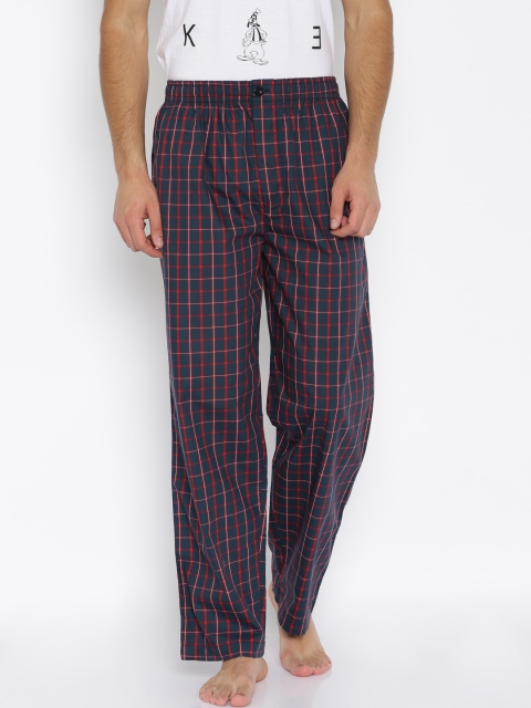 

Liberty Navy & Red Checked Pyjamas 8907158026345, Navy blue