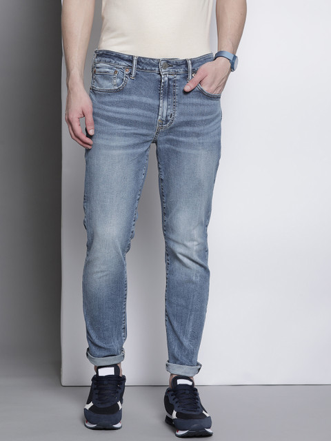 

AMERICAN EAGLE OUTFITTERS Men Blue Slim Fit Light Fade Stretchable Jeans