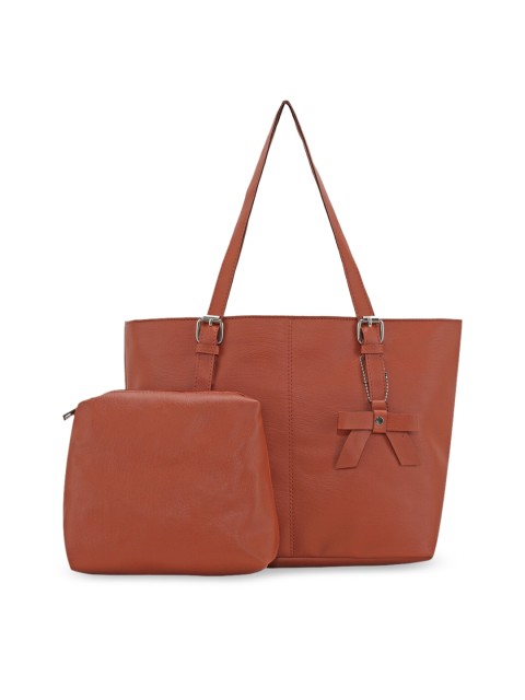 

Toteteca Tan PU Structured Shoulder Bag