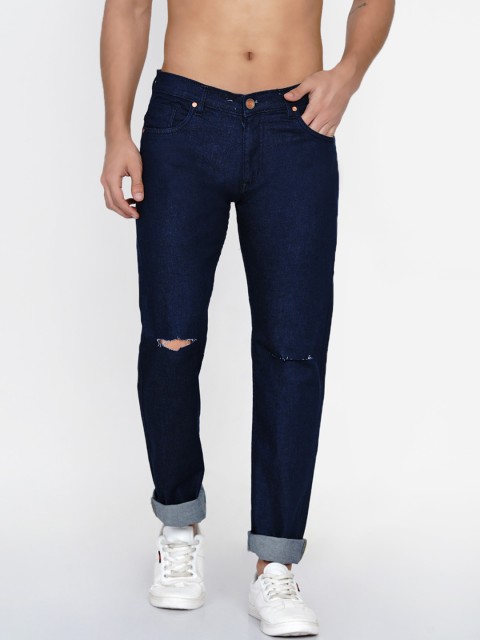 

Dais Men Blue Slim Fit Slash Knee Stretchable Jeans