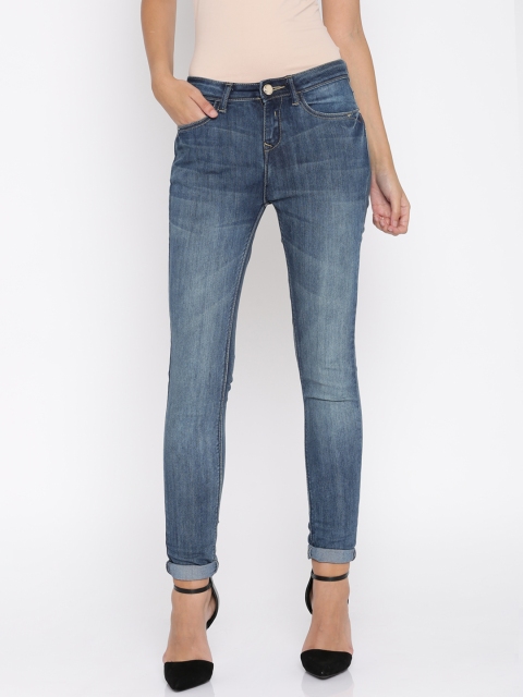 

Jealous 21 Women Blue Hottie Fit Roll-Up Jeans