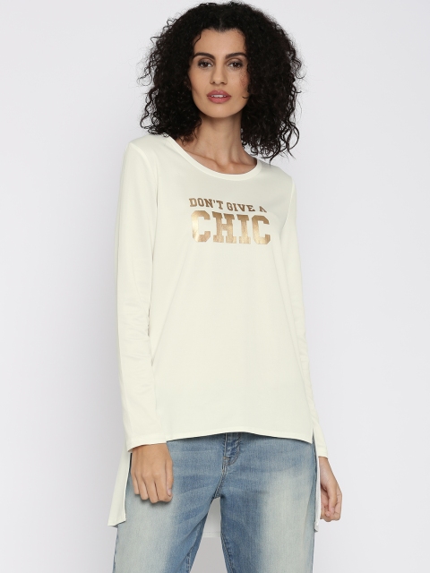 

Jealous 21 Women Off-white Printed Top