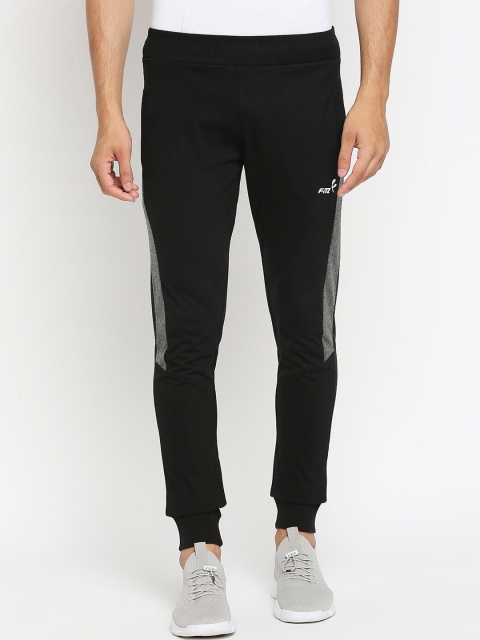 

FiTZ Men Black Solid Slim-Fit Joggers