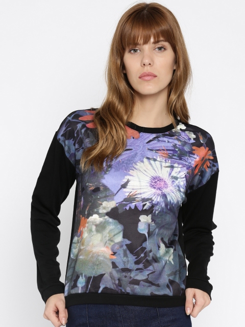 

Jealous 21 Women Black Floral Printed Top