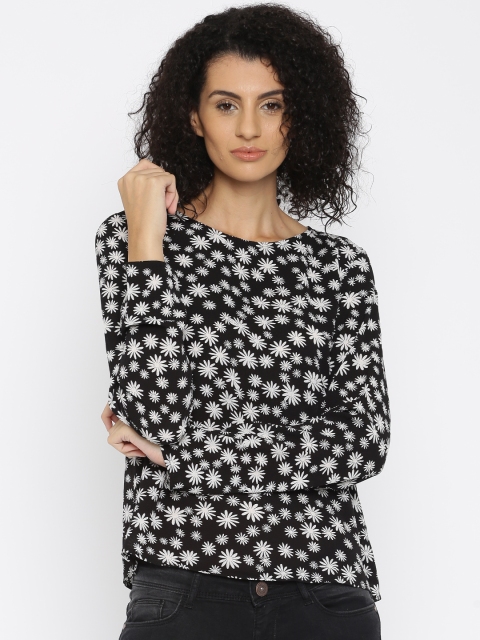

Jealous 21 Women Black Printed Regular Top
