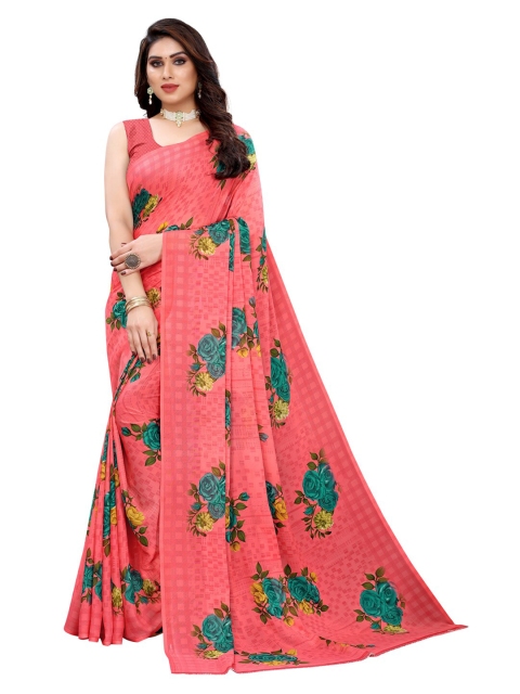 

KALINI Pink Floral Saree