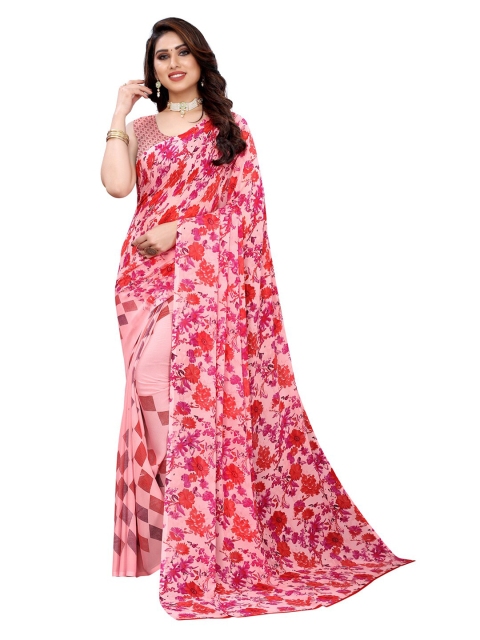 

KALINI Pink Floral Saree