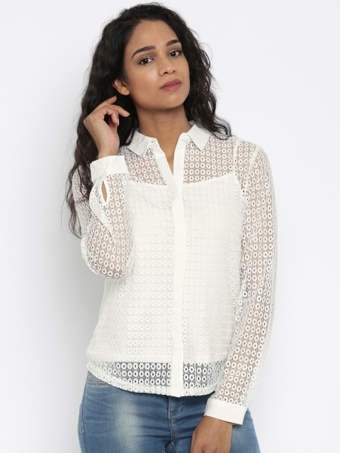 

Jealous 21 Women White Solid Casual Shirt