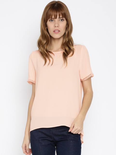 

Jealous 21 Women Peach-Coloured Top