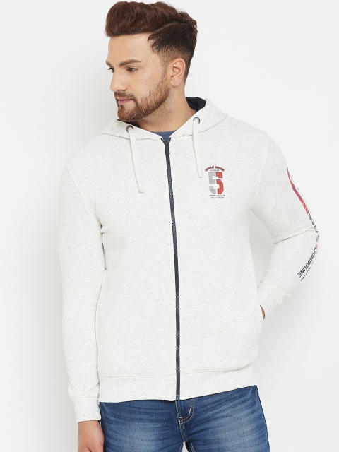 

Crimsoune Club Men White Hooded Sweatshirt