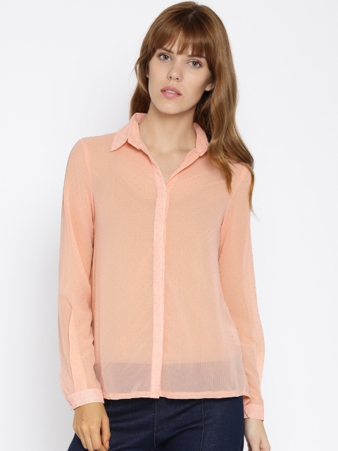 

Jealous 21 Women Peach-Coloured Shirt