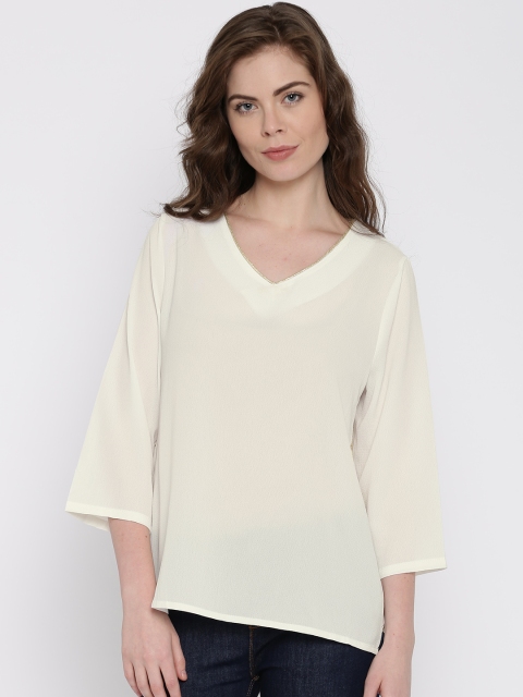 

Jealous 21 Women White Solid Regular Top