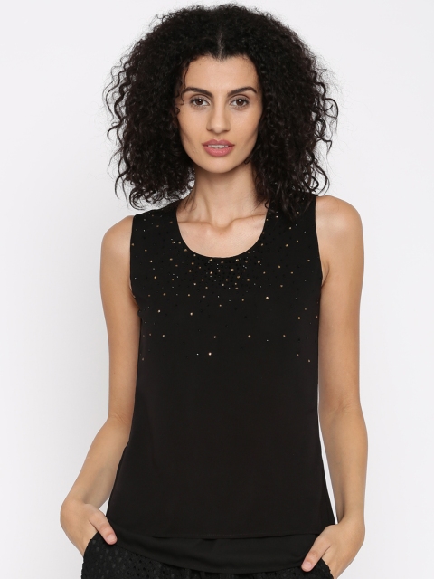 

Jealous 21 Women Black Studded Top