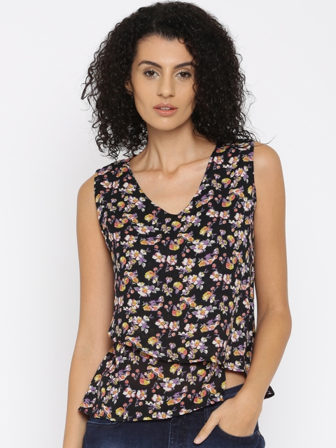

Jealous 21 Women Black Floral Print Regular Top