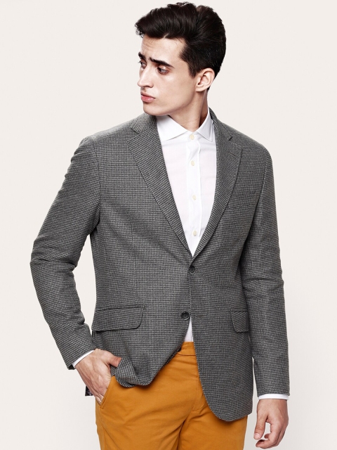 

HACKETT LONDON Men Grey Tailored Jacket