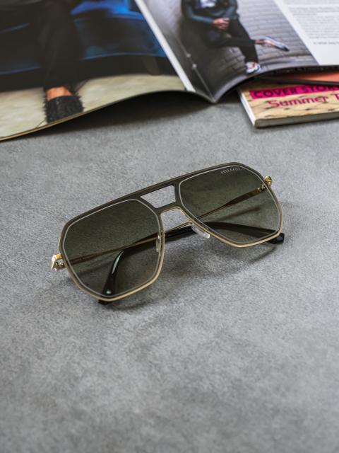 

Bellofox Adult Green Lens & Gold-Toned Sunglasses