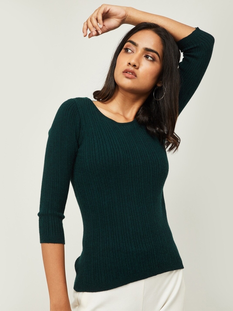 

Bossini Women Green Regular Top