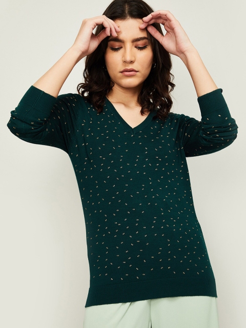 

Bossini Women Green Regular Top