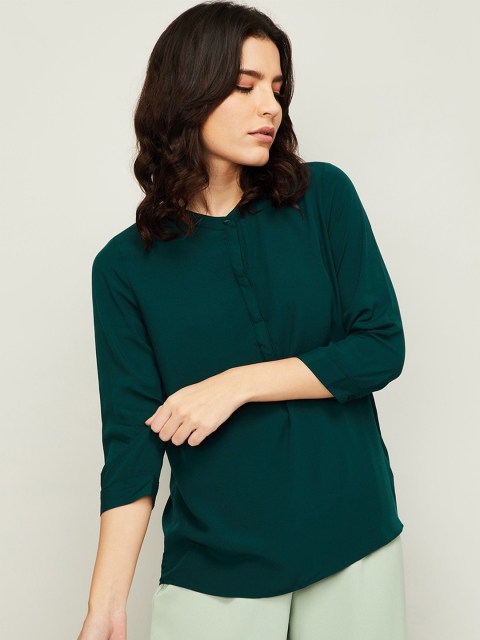 

Bossini Women Green Regular Top