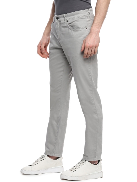 

HACKETT LONDON Men Grey Cotton Trousers