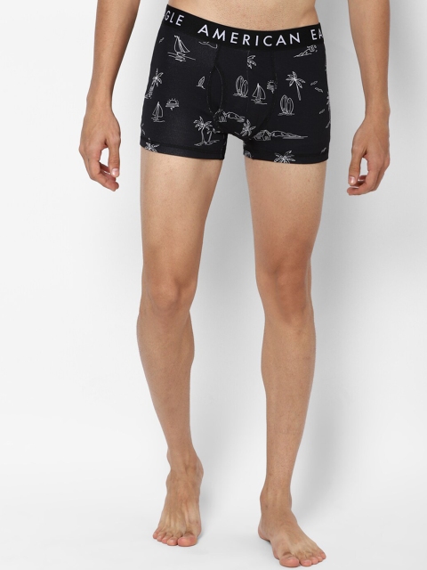 

AMERICAN EAGLE OUTFITTERS Men Black & White Printed Trunk WEC0231449001