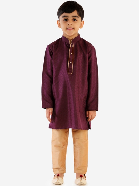 

JBN Creation Boys Purple Regular Kurta with Pyjamas