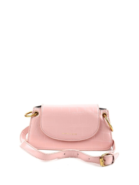 

ODETTE Pink Textured Purse Clutch