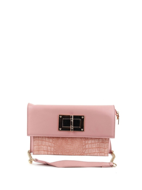 

ODETTE Rose & Gold-Toned Textured Purse Clutch