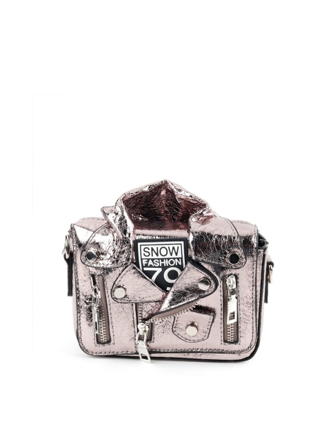 

ODETTE Women Copper-Toned Embellished Purse With Detachable Shoulder Strap