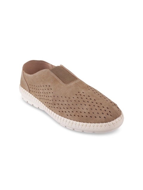 

Catwalk Women Brown Perforations Suede Slip-On Sneakers