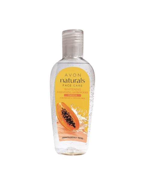

Avon Naturals Face Care Whitening Cleansing Astringent Papaya- 90 ML, Transparent