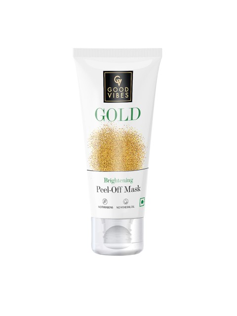 

Good Vibes Gold Brightening Peel Off Mask (50 gms), Transparent